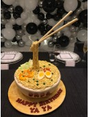3D Giant Noodle Cake Design