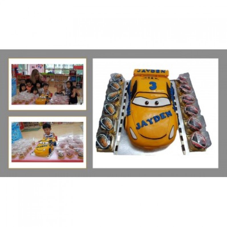 3D Yellow Car Cake Design