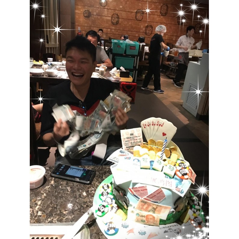 Gamble Pulling Money Cake