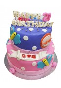 CHILDREN 2 TIERS CAKE