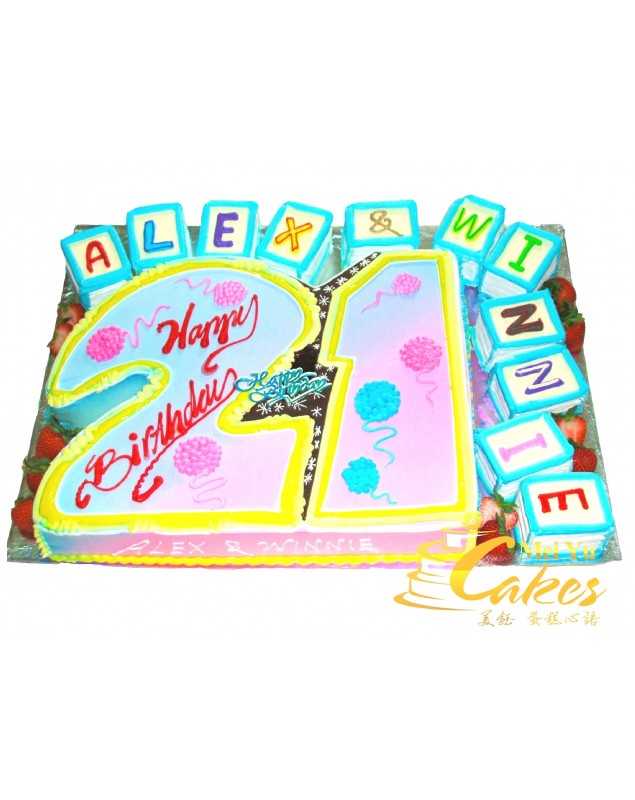 21st BIRTHDAY CAKE