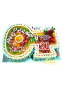 21st BIRTHDAY CAKE